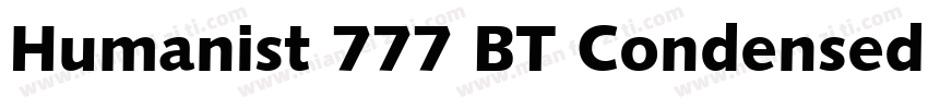 Humanist 777 BT Condensed Extra Bla字体转换
